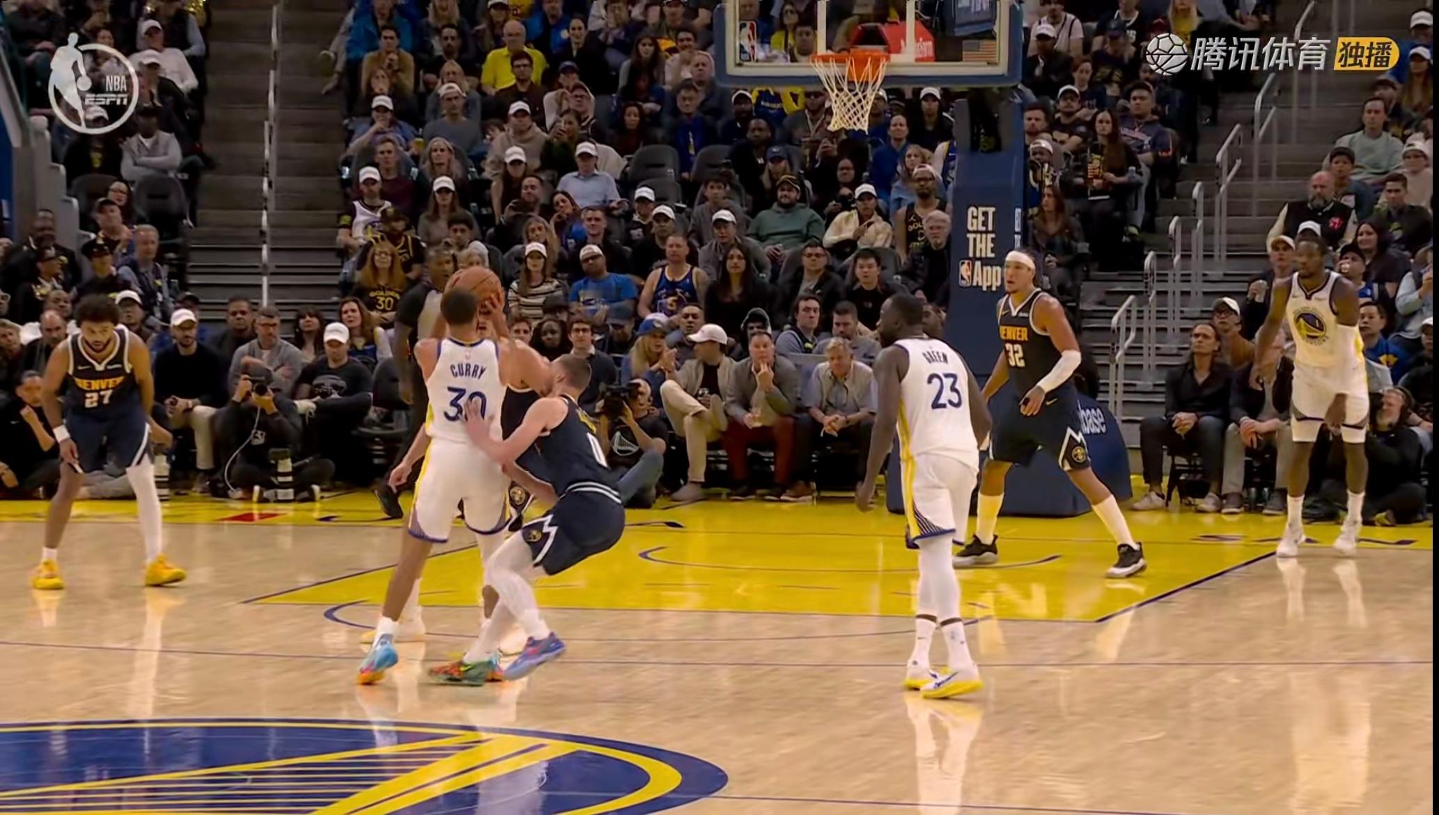 布劳恩三分犯规掘金vs勇士 ​​​