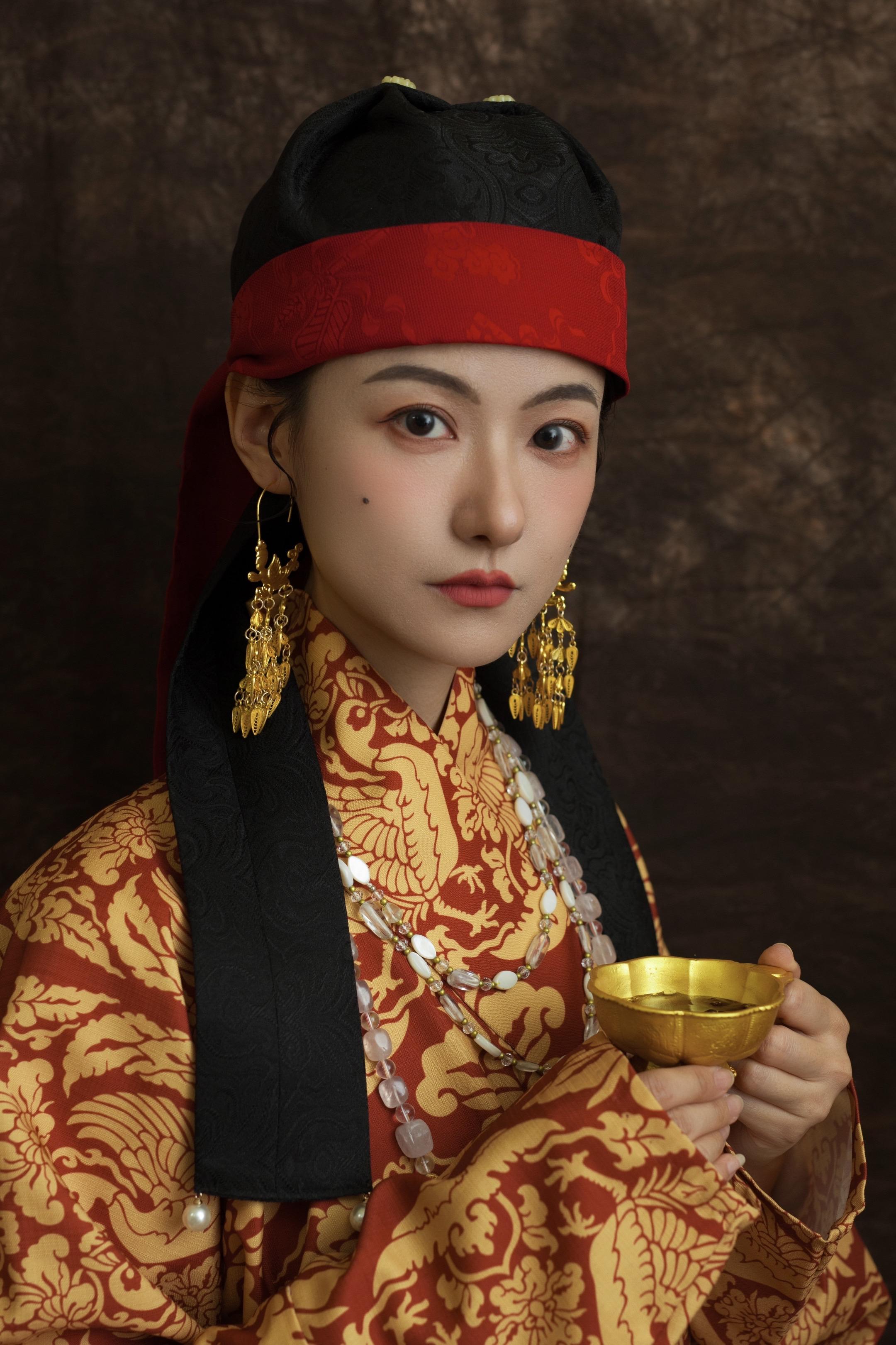 辽·契丹｜仿辽代迦陵频伽耳坠。✨一直很喜欢这个辽代的迦陵频伽耳坠，自己...