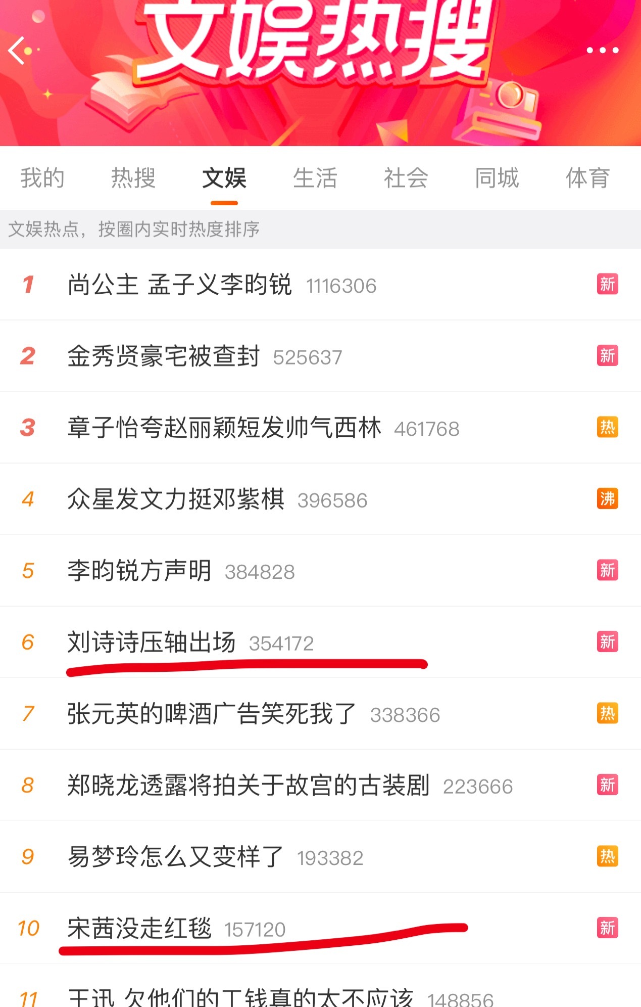 刘诗诗方誓死捍卫Cosmo压轴出场，顺便再带着宋茜没走红毯当证据，这俩词条还在“