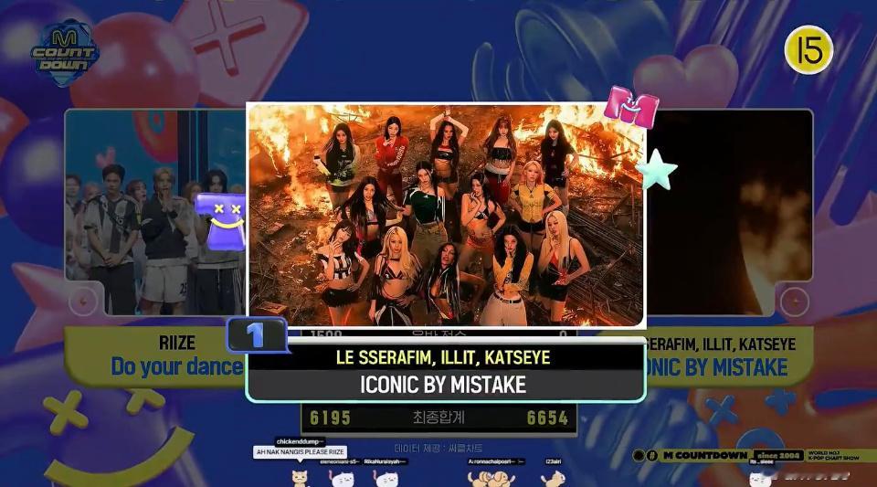 0625《MCD》1位：LE SSERAFIM x ILLIT x KATSEY