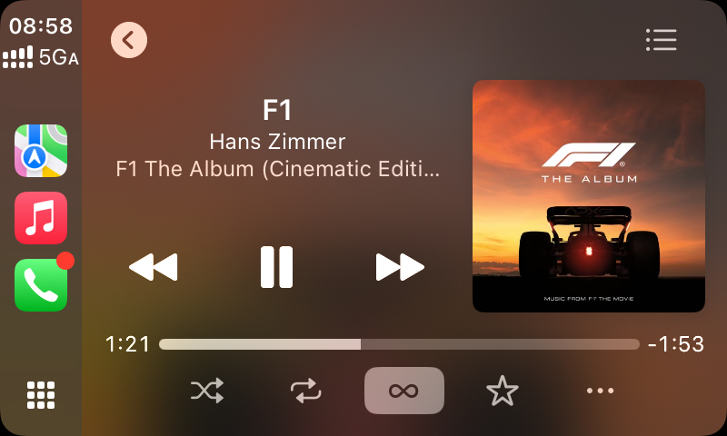 近两天最带感的开车BGM，不愧是Hans Zimmer[阴险]  ​​​