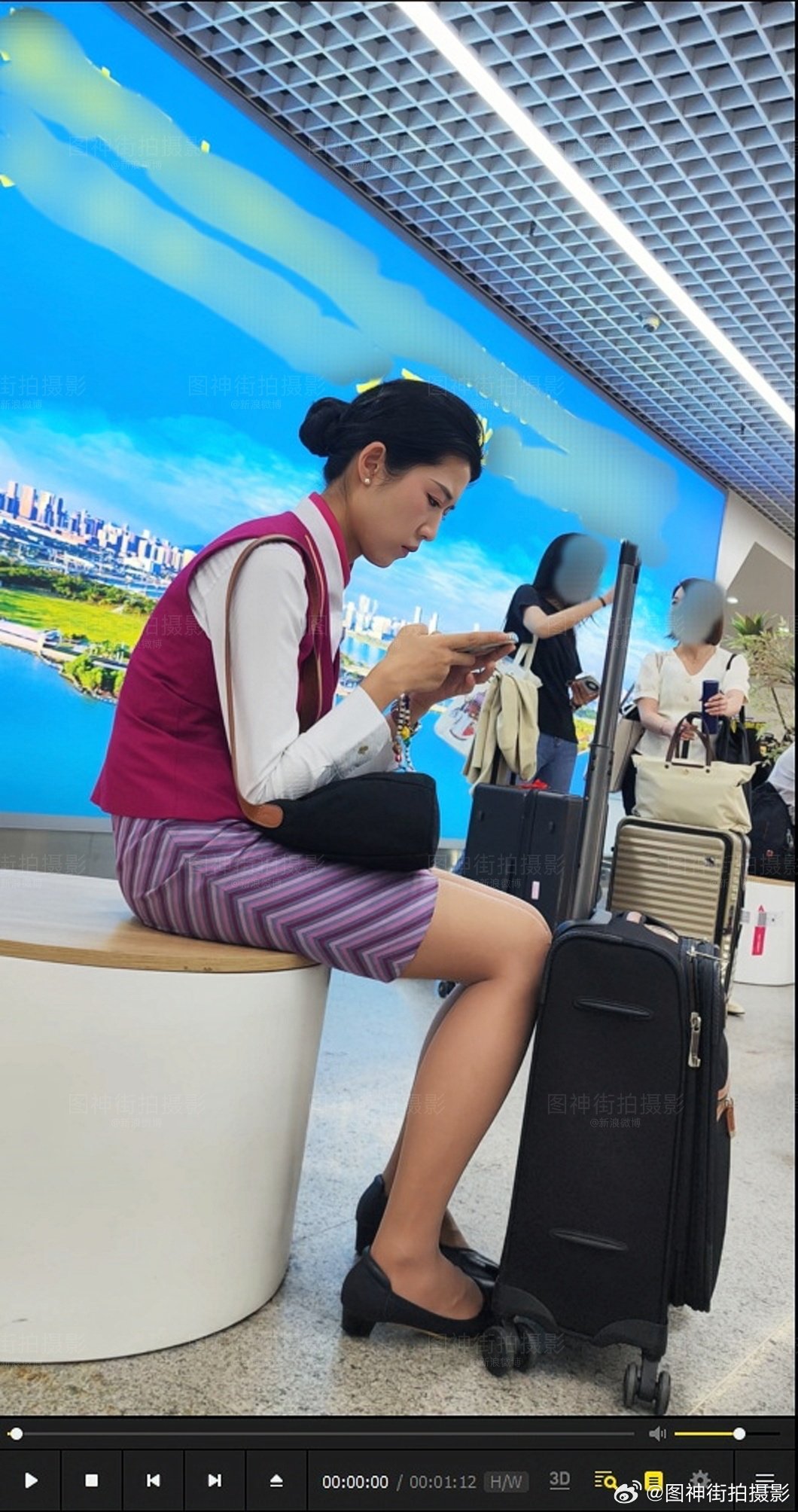 哇塞街拍摄影最美空姐 【编码YS1415sp】【空20】原sp 3′19″以上j
