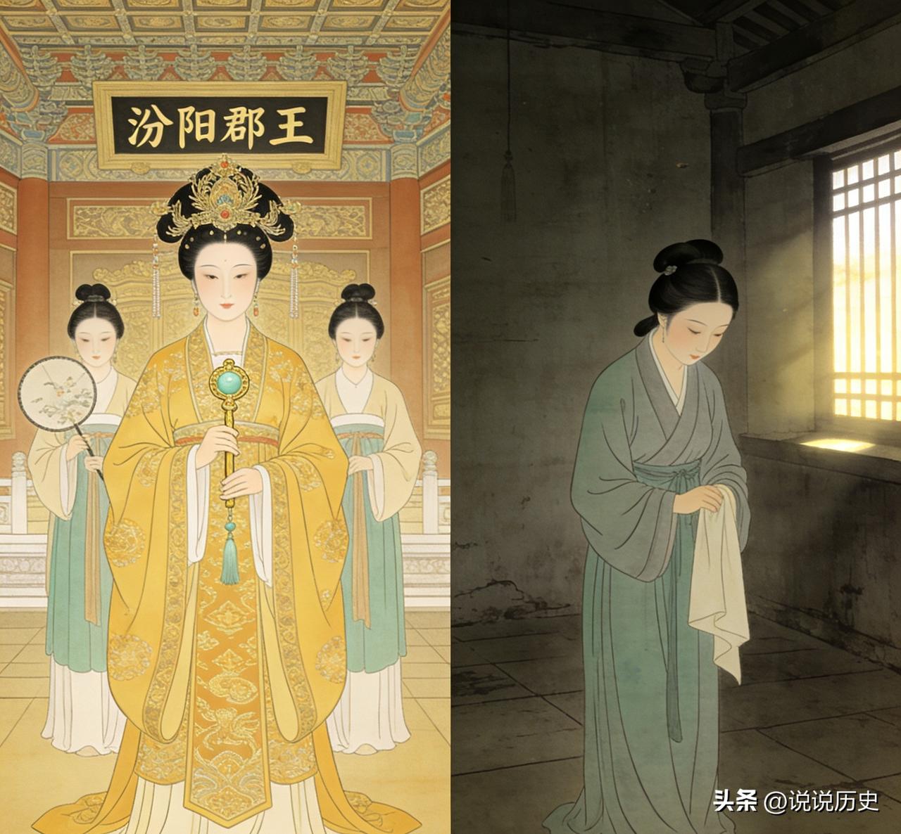 唐宪宗有一次醉酒后，见郭贵妃不在身边，便对其侍女郑氏说：“听说相士算出，你可以生