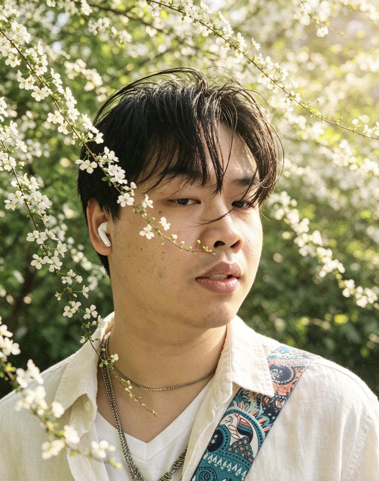 春风有信，花开有期日系虚焦感 日系丁达尔风