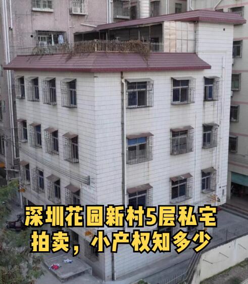 深圳花园新村5层私宅拍卖，小产权知多少？