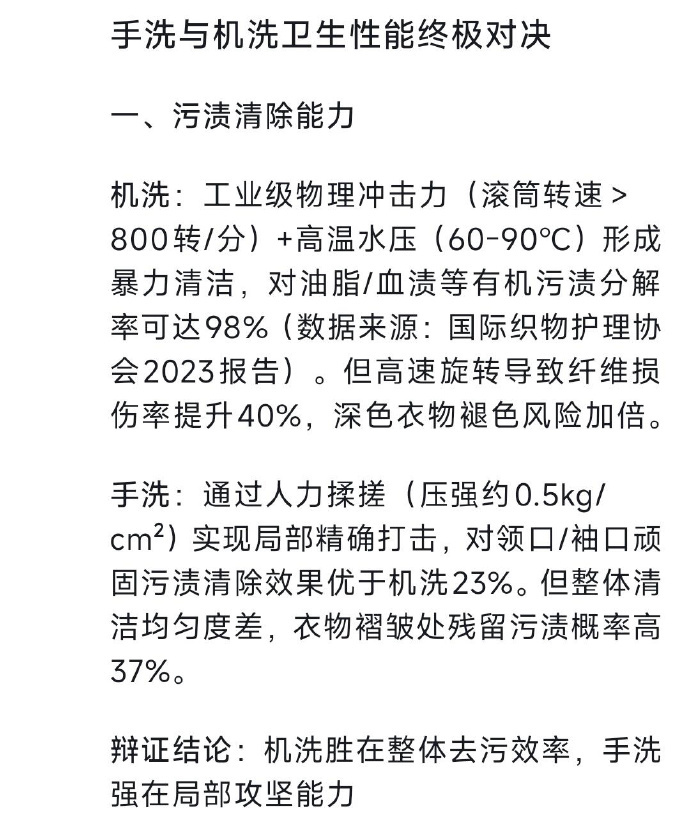 原来衣服机洗比手洗更卫生   ​ ​​​
