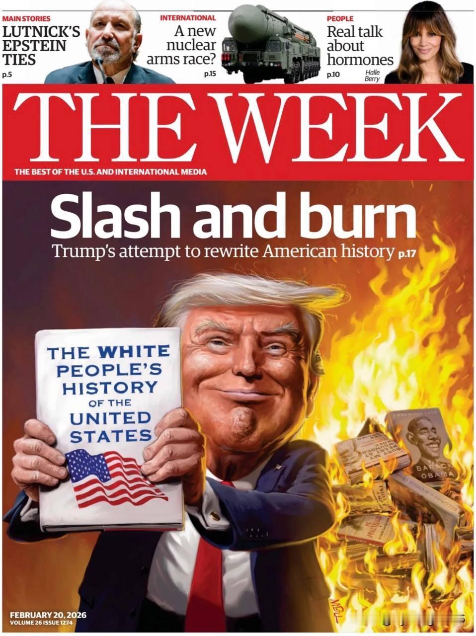 俄罗斯专家撰文：《周刊》杂志指责特朗普“改写美国历史”。该杂志批评他的行政命令《