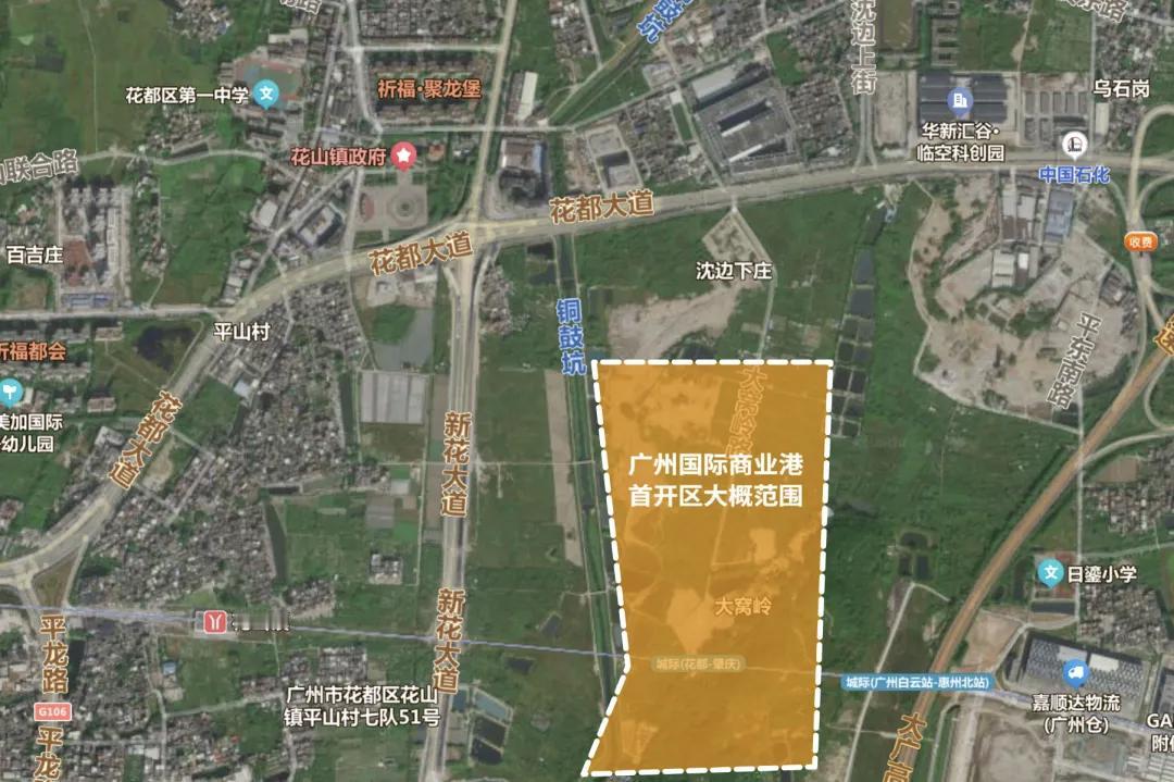 广州国际商业港的执行力比想象中快，项目主体还没有开工，周边的基础设施已经开始投入