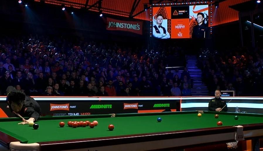 稳！准！！喜见吴宜泽磨砺中日渐成熟。
2026斯诺克大师赛，肖恩•墨菲vs吴宜泽