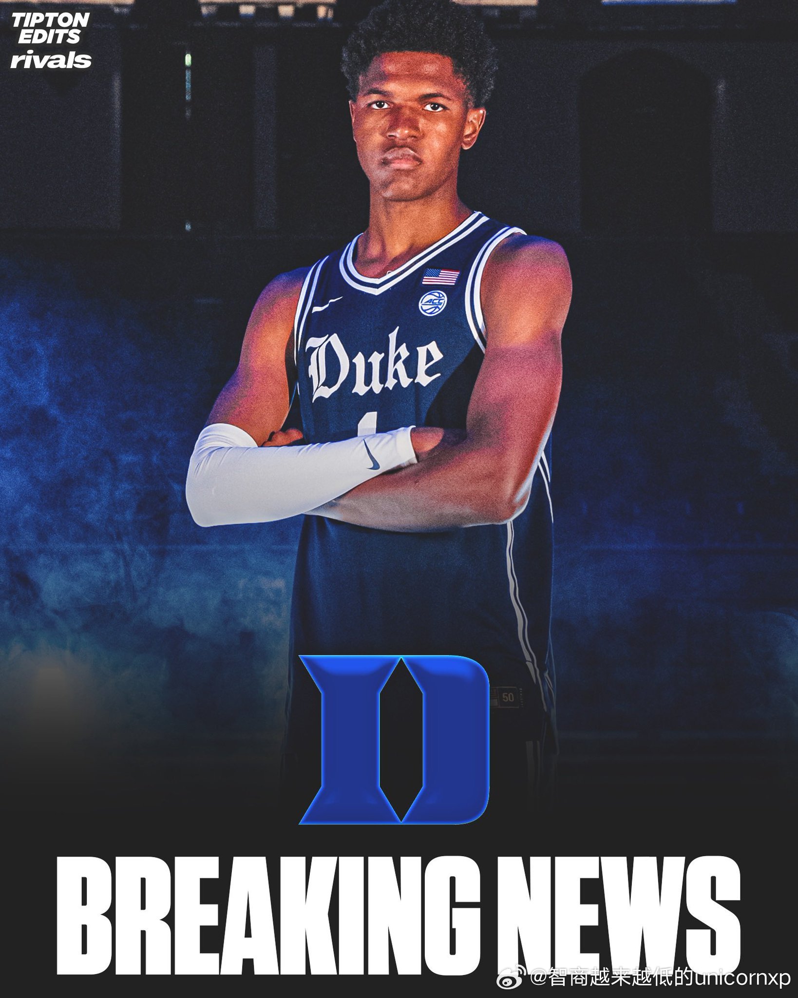 211公分的2026届全美五星大前锋Cam Williams承诺杜克大学