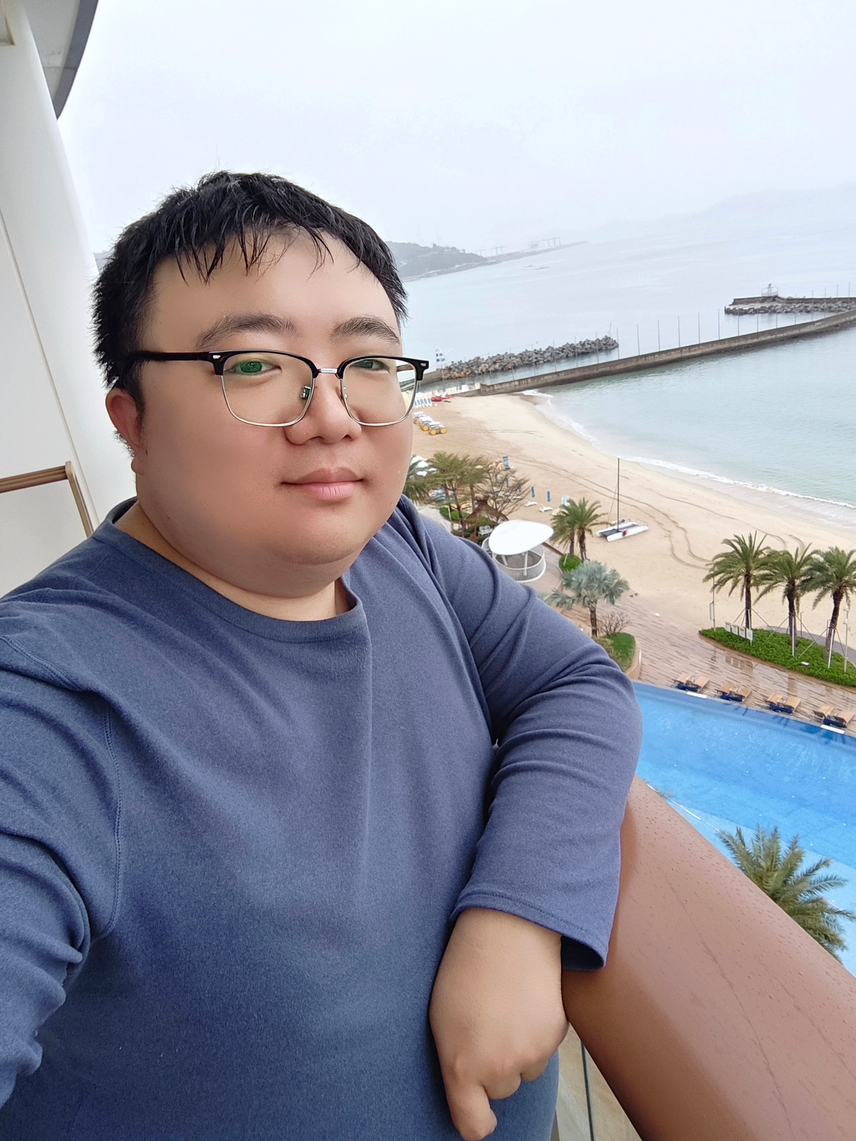 看看海，整个人心情的舒畅了 深圳·深圳大梅沙京基洲际度假酒店