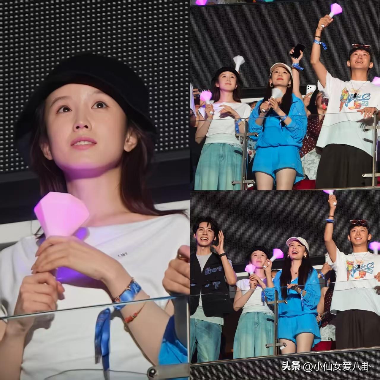 那英 “我来，因为你在” 巡演北京站的现场返图传开后，张雅琪现身观众席的消息很快