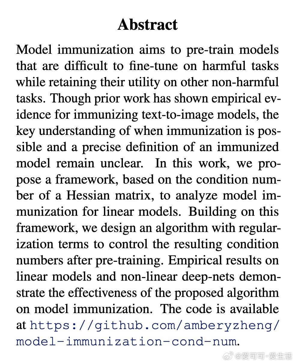 [LG]《Model Immunization from a Condition