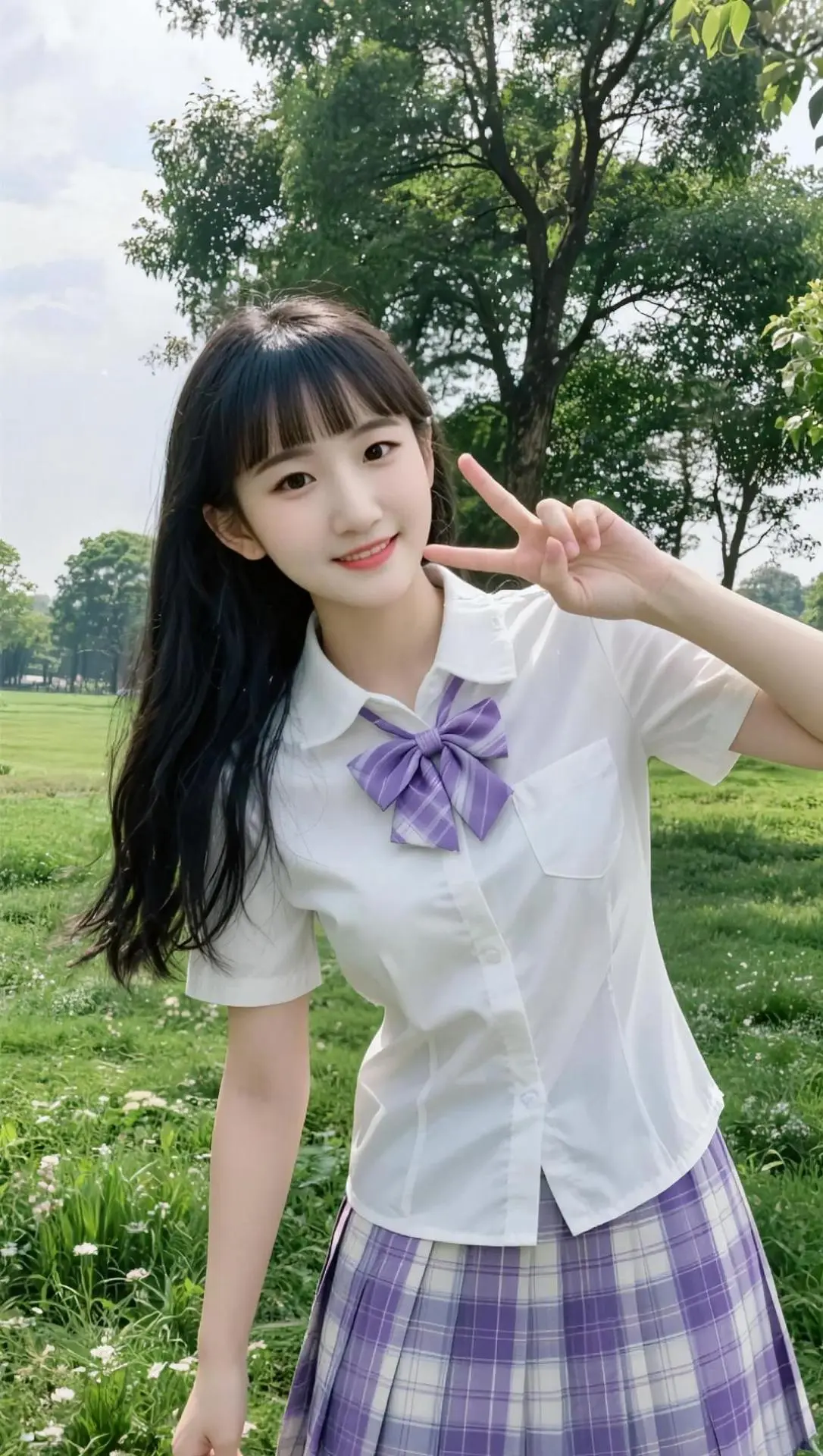 AI清新美少女写真 ai创作