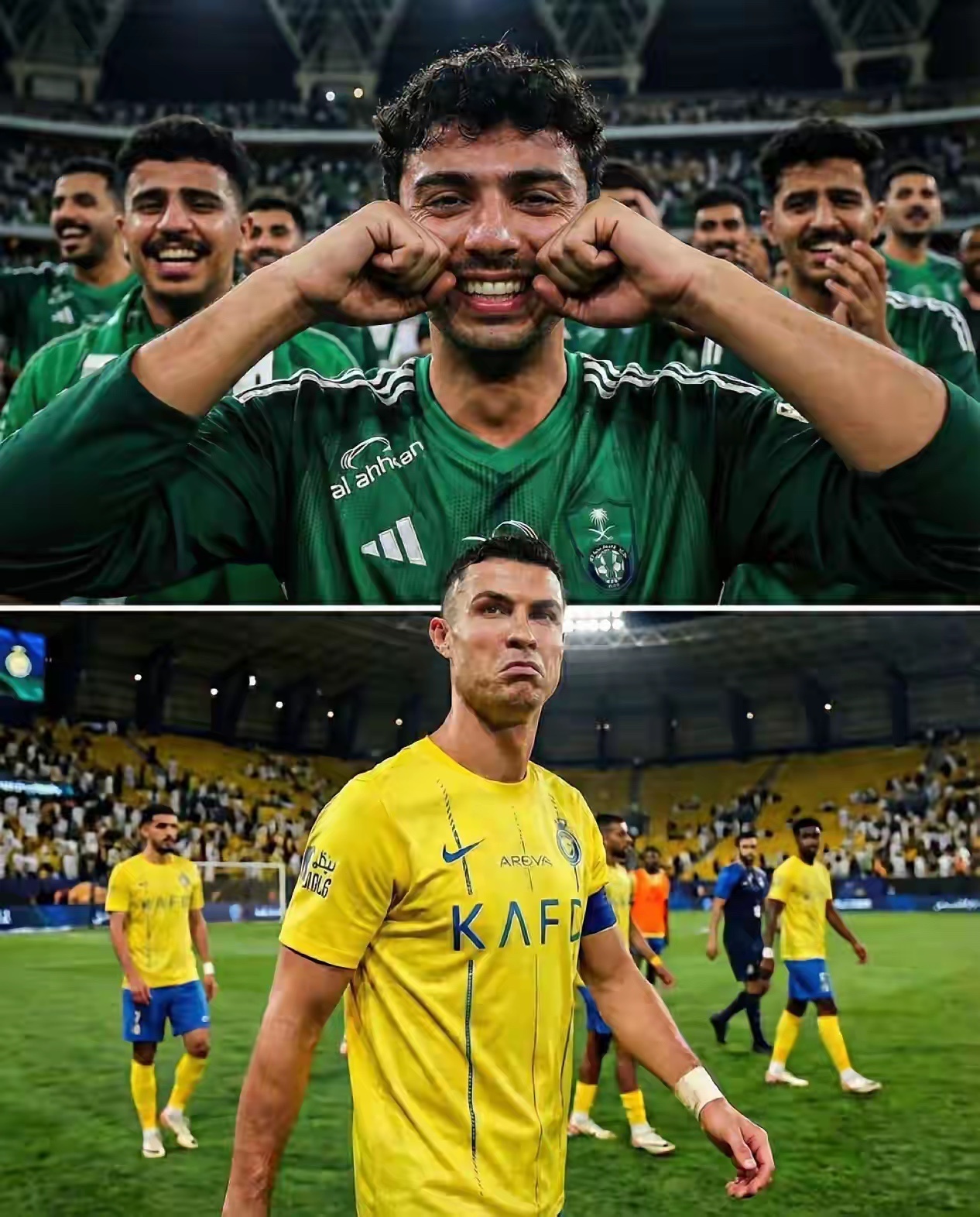 把一切失败都甩给C罗，其实是一种最廉价的愤怒。利雅得胜利又一次输给了利雅得新月。