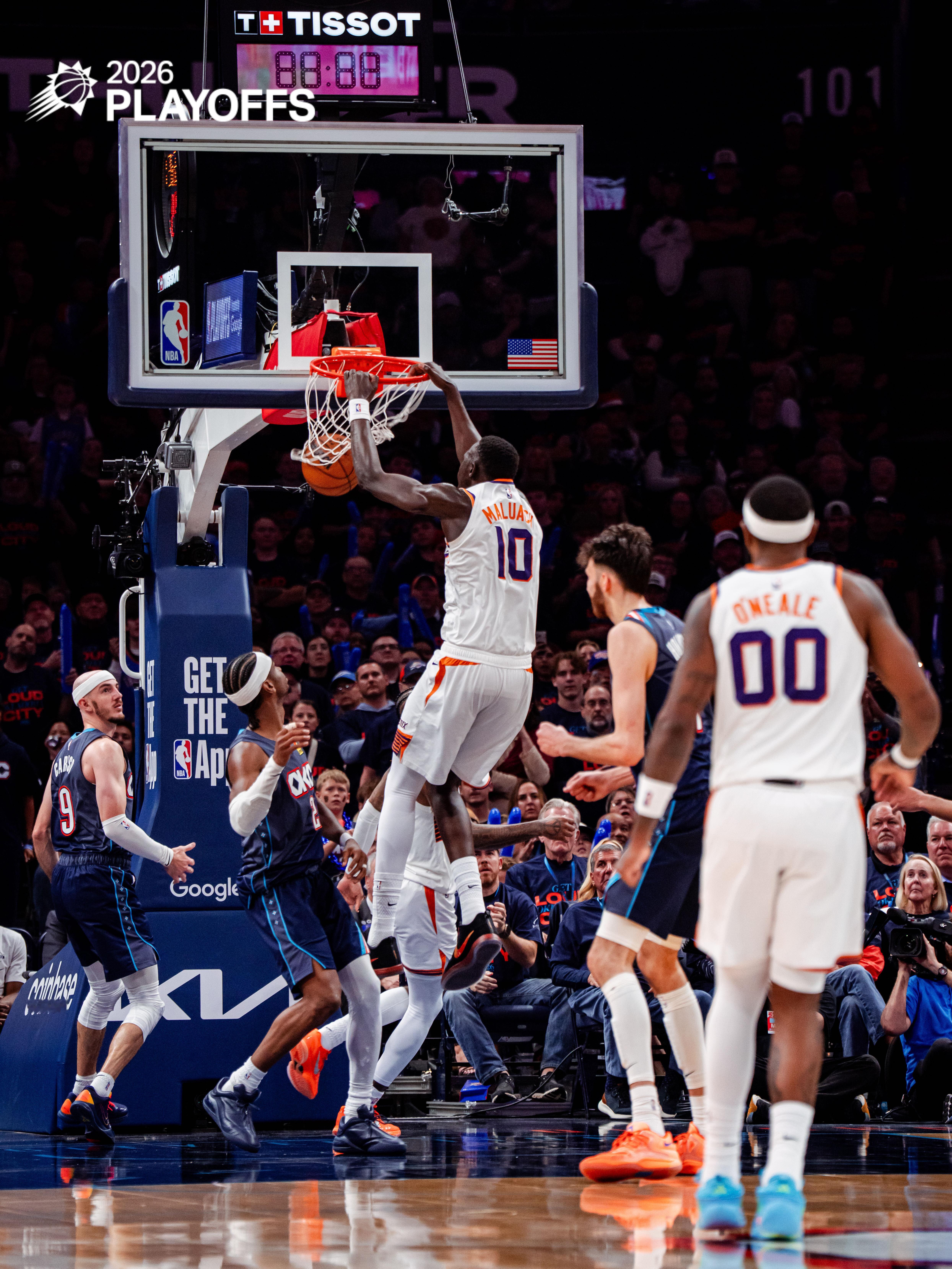 JG 连线 MANMAN 双手暴扣 💥菲尼克斯太阳 ｜太阳vs雷霆