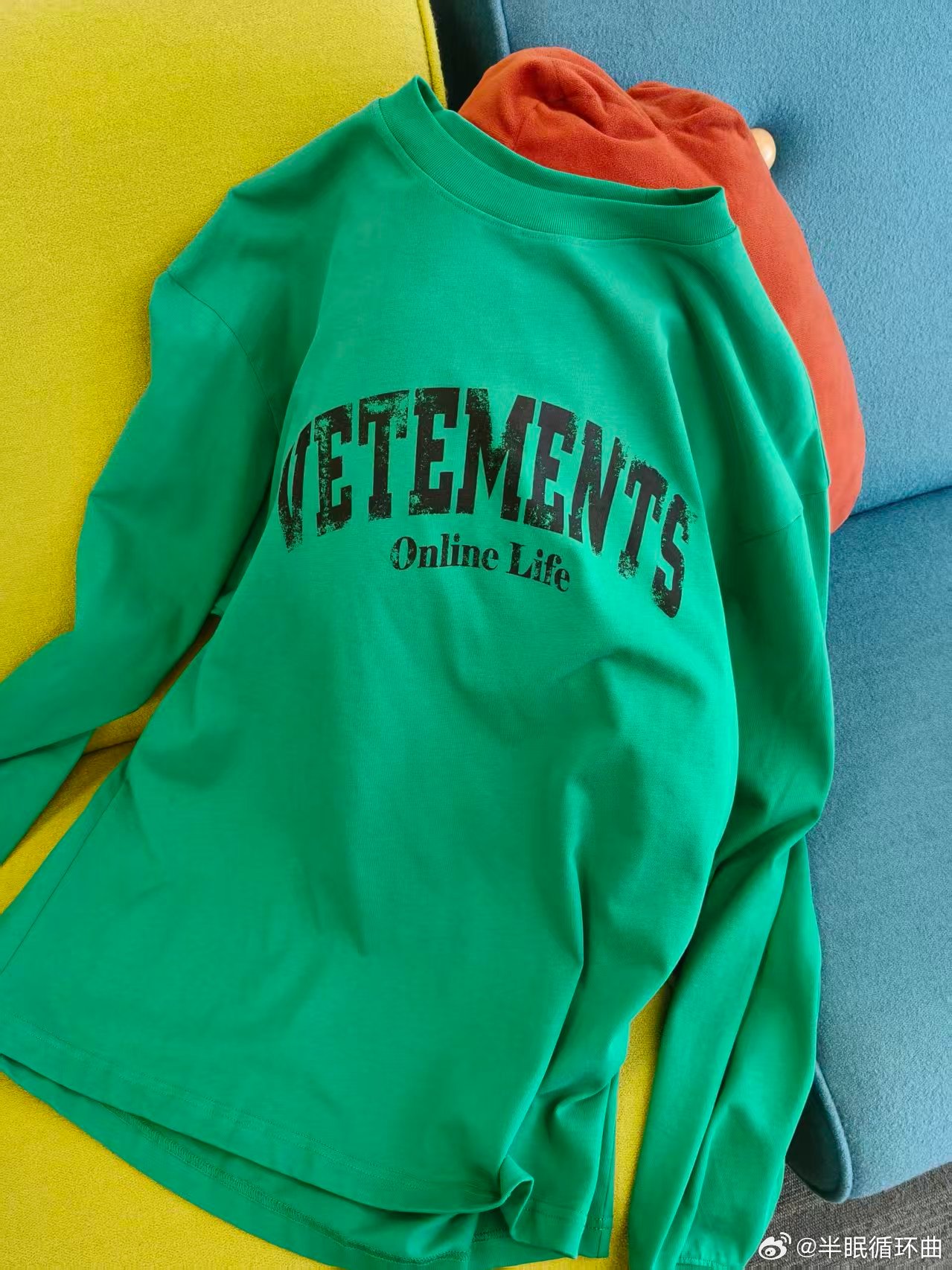 都说红配绿赛狗那粉配绿是啥🤔撞色卫衣推荐卫衣Vetements ​​​