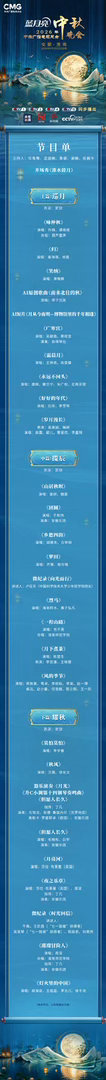央视、湖南、东方卫视今晚中秋节目单 ​​​