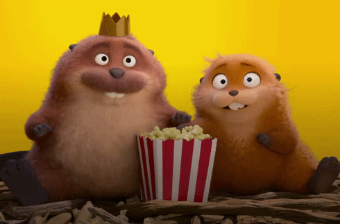 河狸变身计划中的河狸乔治王（King George）.给梅宝亲自盖章“国王之爪”