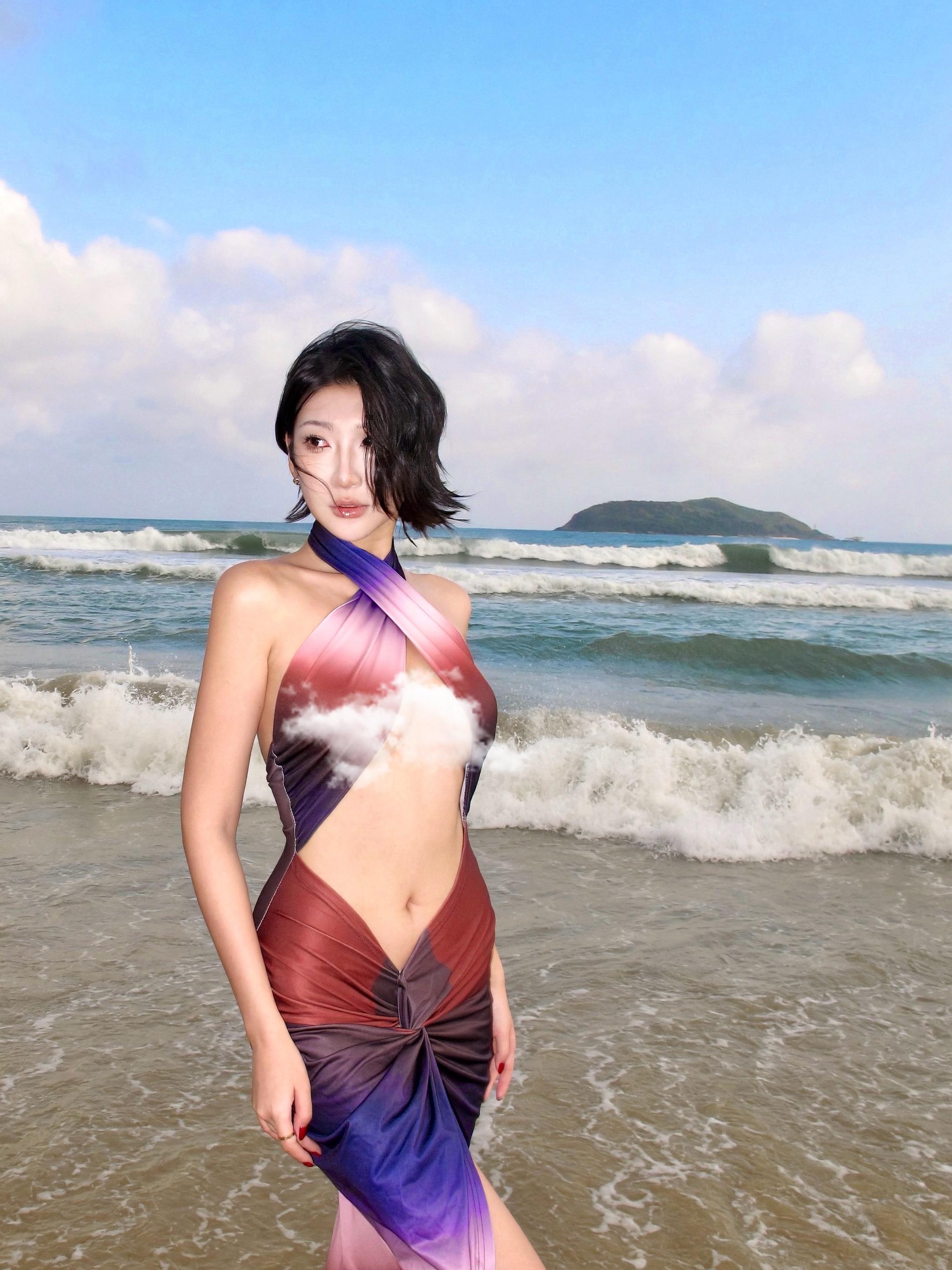 恨海情天 海边穿搭无任何引导
