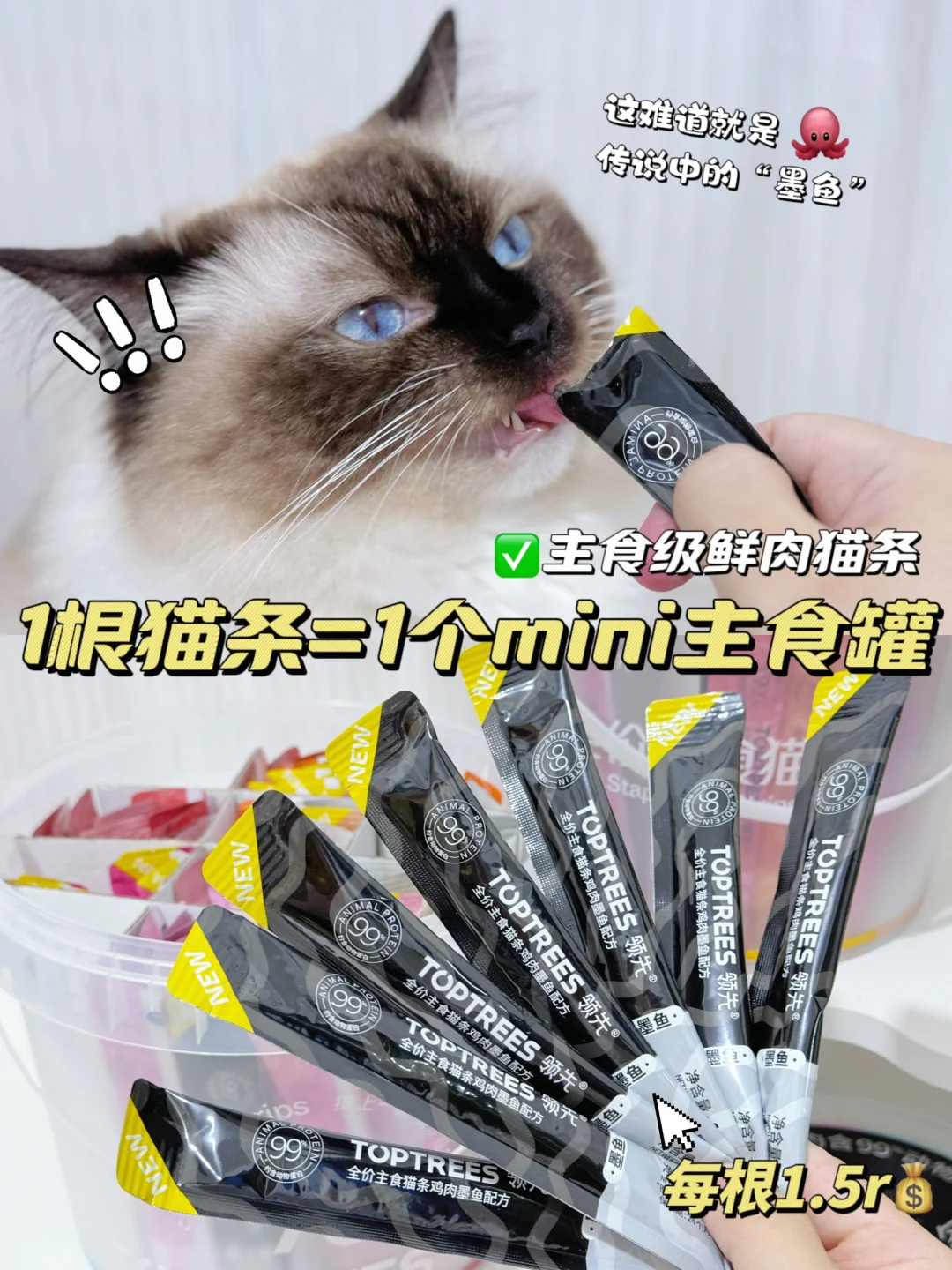 这一桶猫条竟省下我一年的罐罐钱‼️