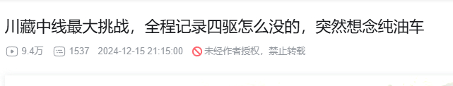 “突然想念纯油车” 