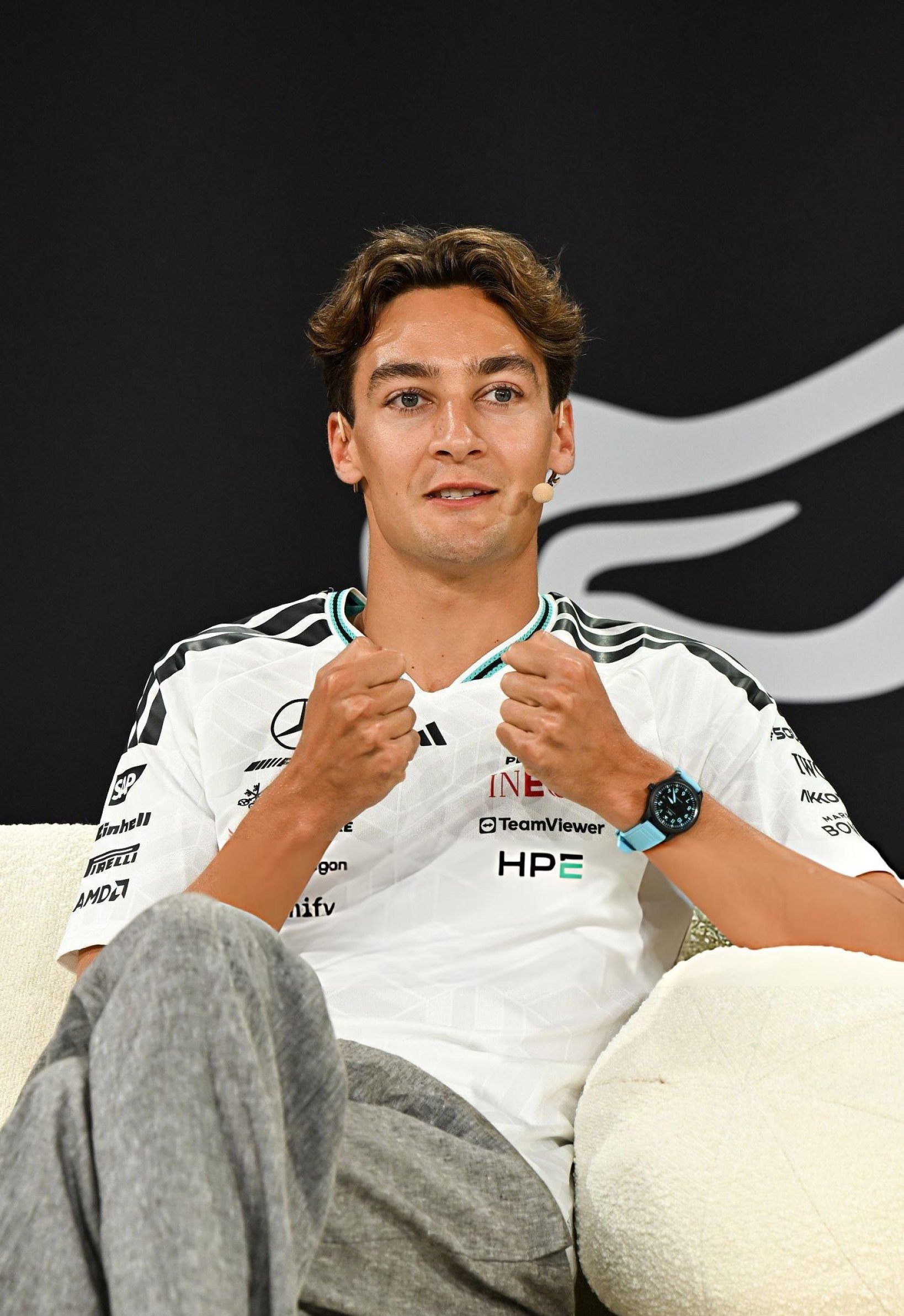 GeorgeRussell 戛纳我们来了！！！！新鲜的卷发宝宝