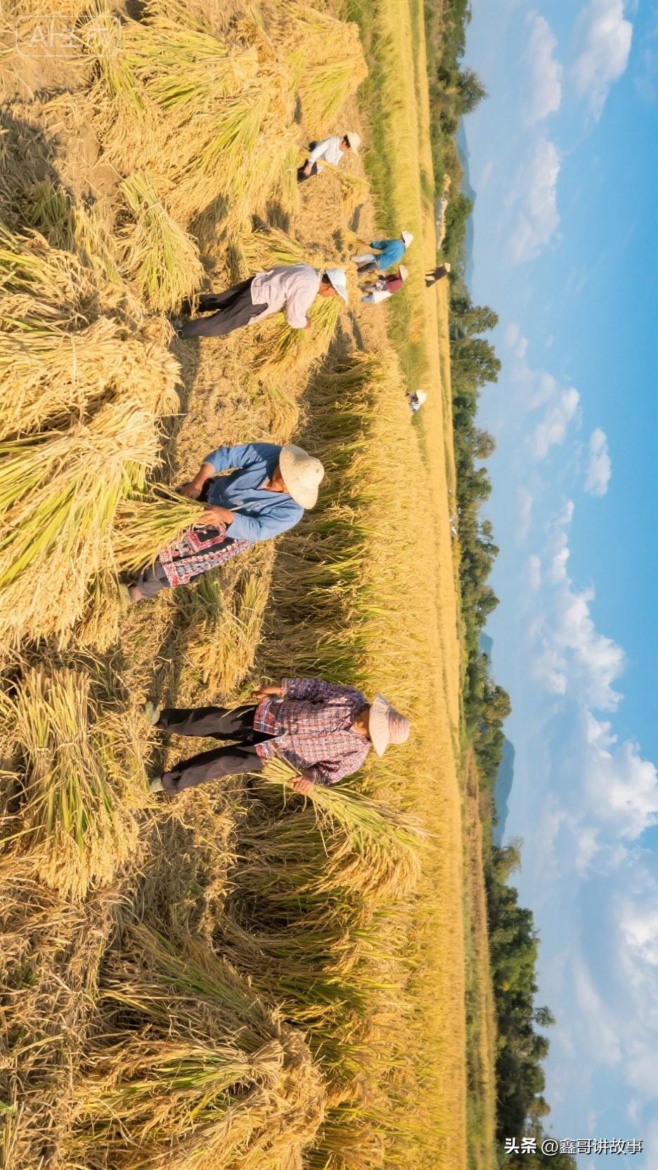 下联
秋收万石粮
上联描绘春耕繁忙景象，下联展现秋收丰盈成果，上下联共同构成“春
