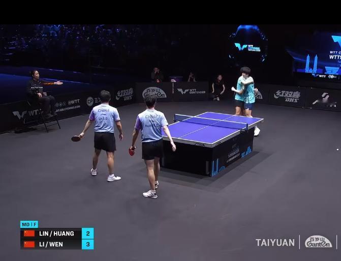 太原站国乒两位小将夺冠了，
决胜局林诗栋8-10出现了失误，
下一站比赛已确定，