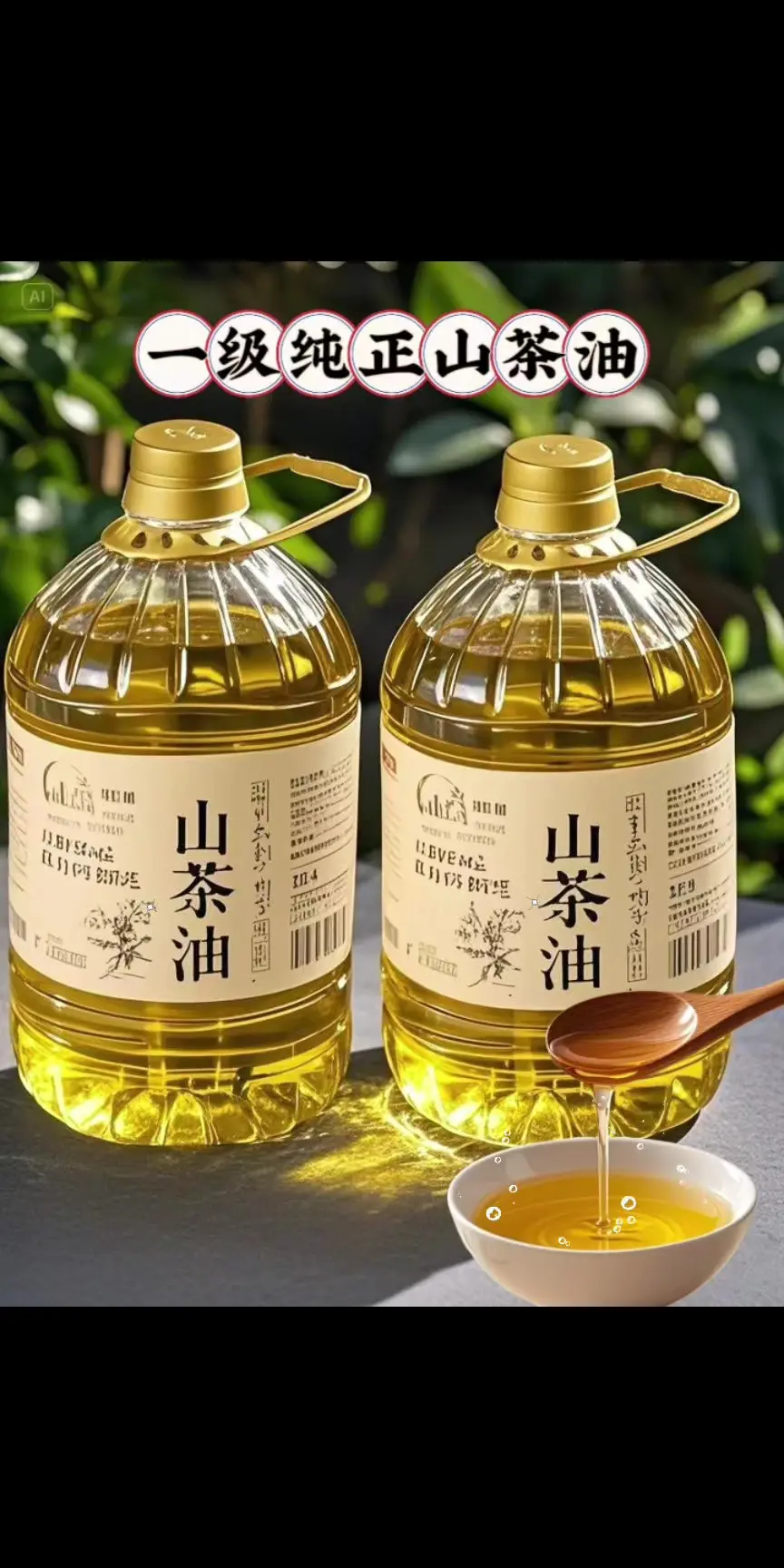 一级纯正山茶油来福利了~精选优质山茶果，物理压榨，头道原油，滴滴醇香...