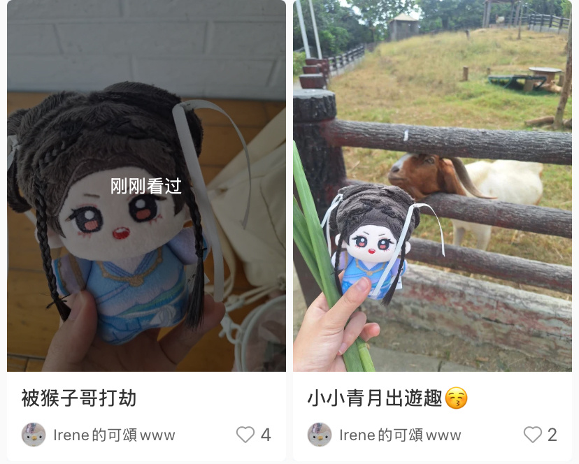 刷到一位带青月去动物园被猴子打劫的鹿毛[允悲][允悲]白鹿 ​​​