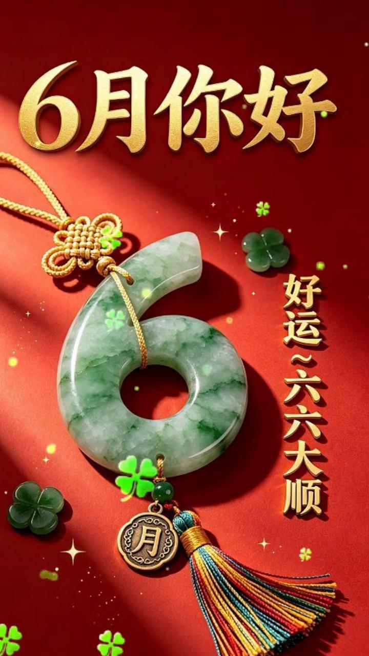 6月你好，好运六六大顺。
下一站六月，删除五月的烦恼，开启六月的好运。不谈从前，