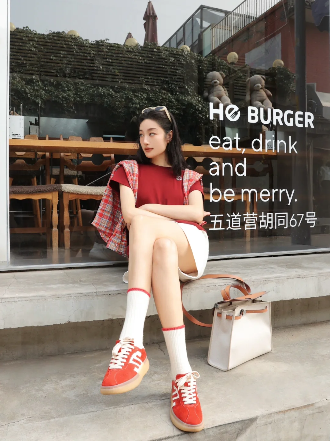 入秋穿红色～