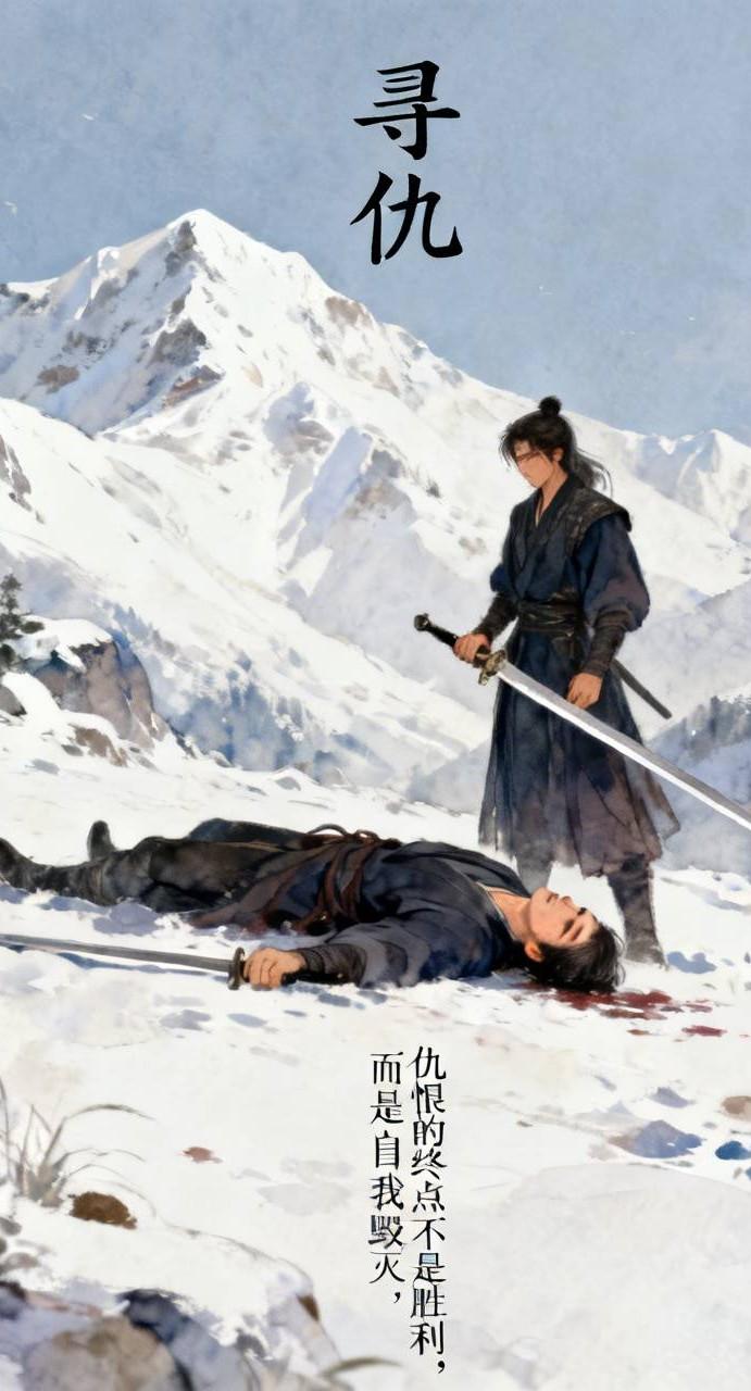 江湖怪谈•荒诞志253《寻仇》
他追杀仇人三十年，终于在雪山之巅将其斩杀。仇人倒