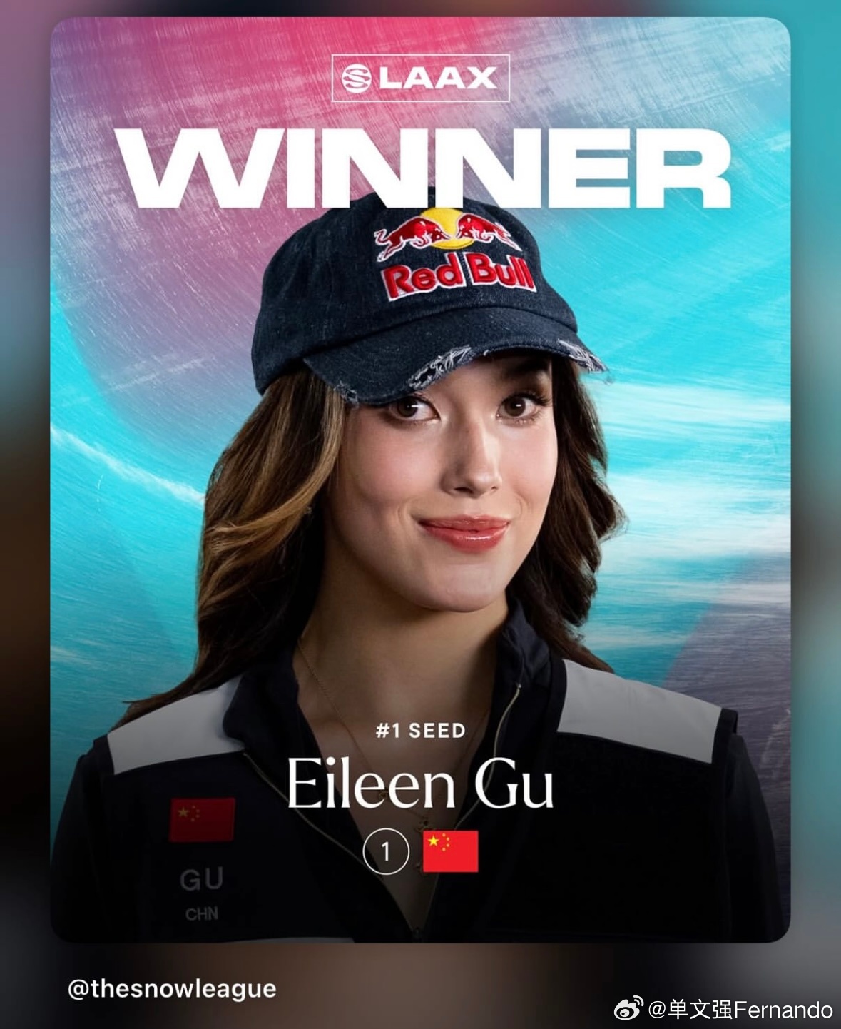 谷爱凌雪盟总决赛夺冠谷爱凌冬奥会后首冠 恭喜谷爱凌！！！冬奥会后的首冠，雪盟拉克