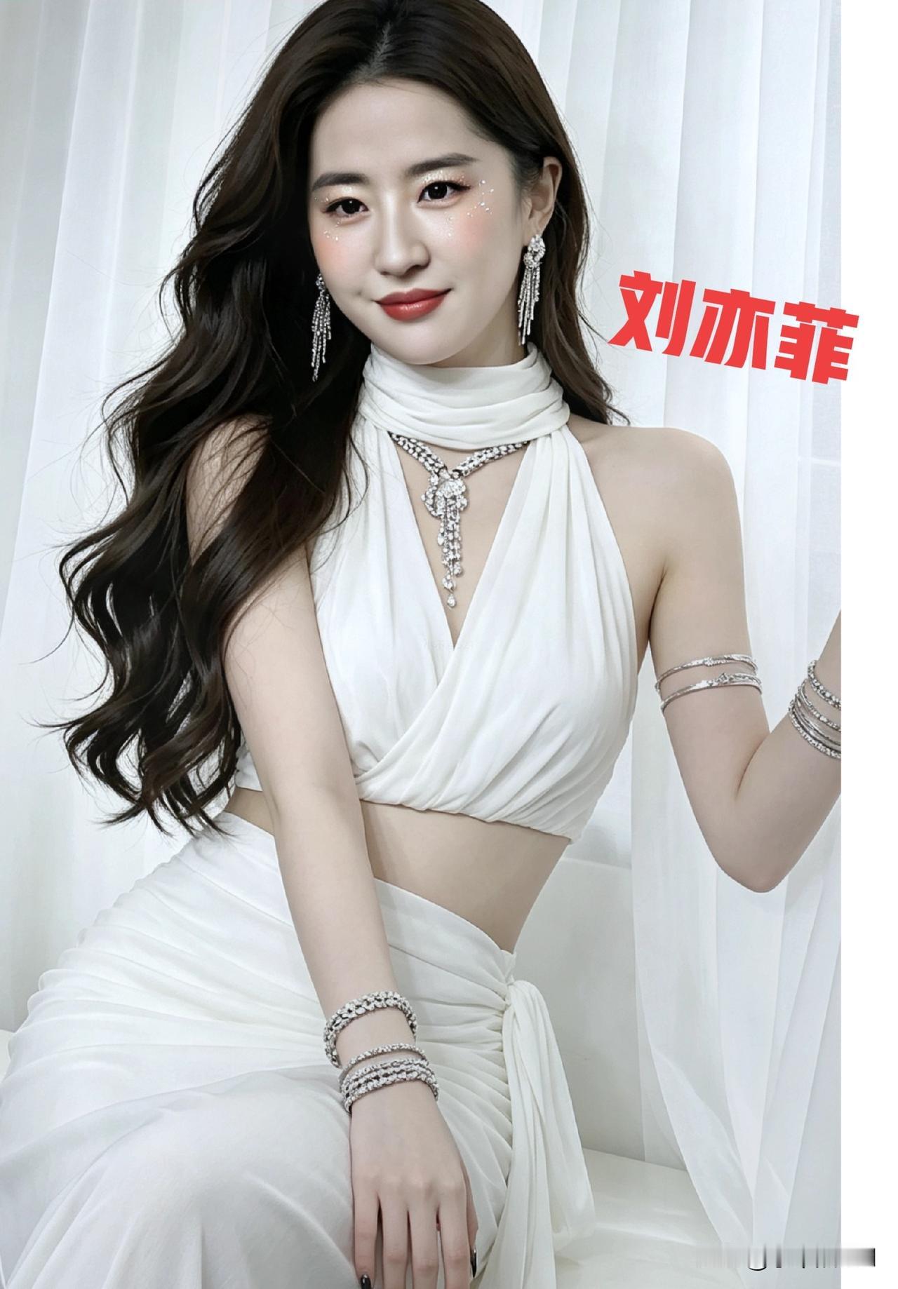 刘亦菲白色造型惊艳绝伦气质优雅让人眼前一亮  女明星 气质女明星