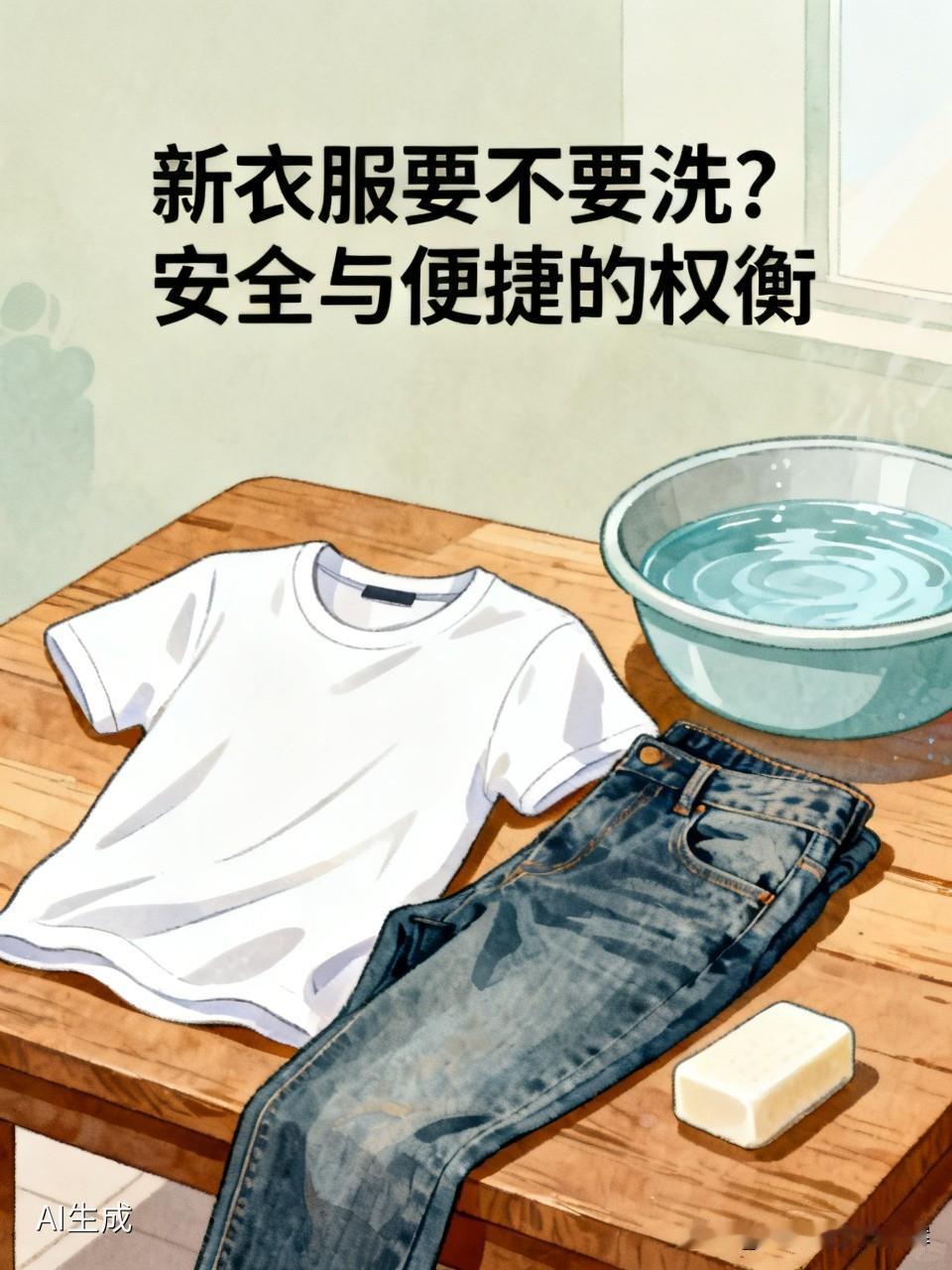新买的衣服究竟洗不洗，着实令人纠结。

我以前只洗内衣内裤，其他衣服都是直接穿。