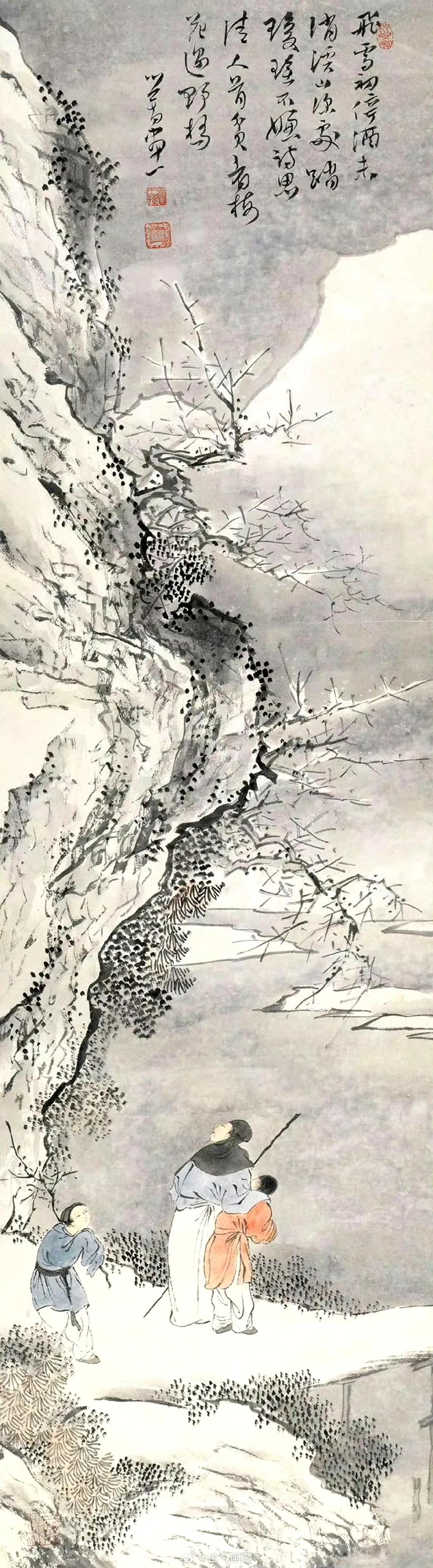 “踏雪寻梅梅未开，伫立雪中默等待”
古人踏雪寻梅，寻觅一缕絮雪清幽的香魂，那千百