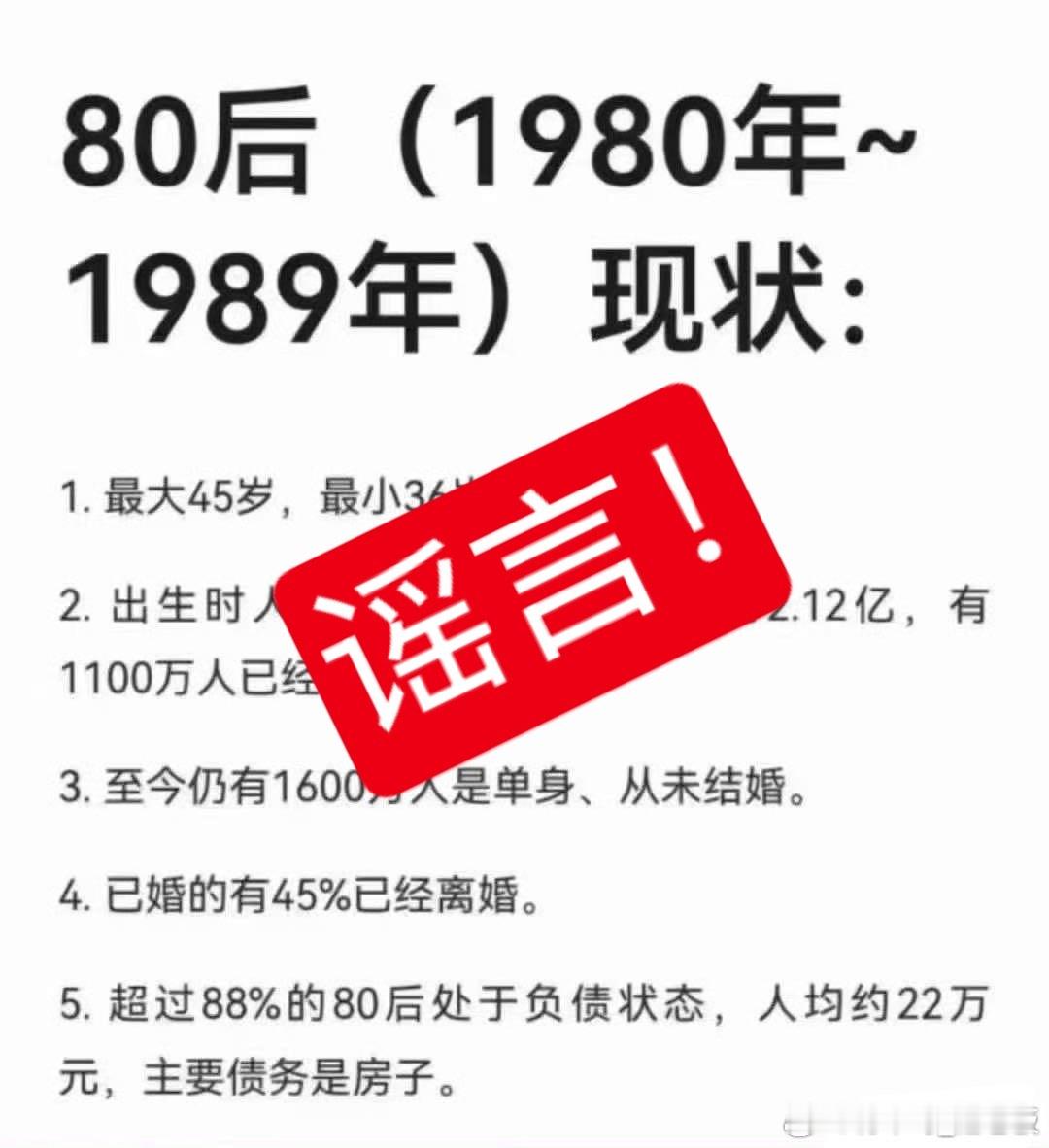 80后不要慌！！！网传《80后现状的网传数据》，结合官方权威统计与专业研究进行分