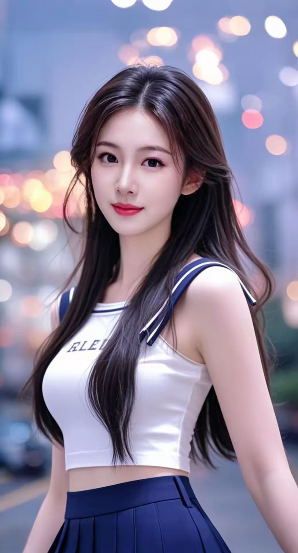 今晚的夜景真美，你我相约在这里，感觉就像偶像剧里的情节呢！