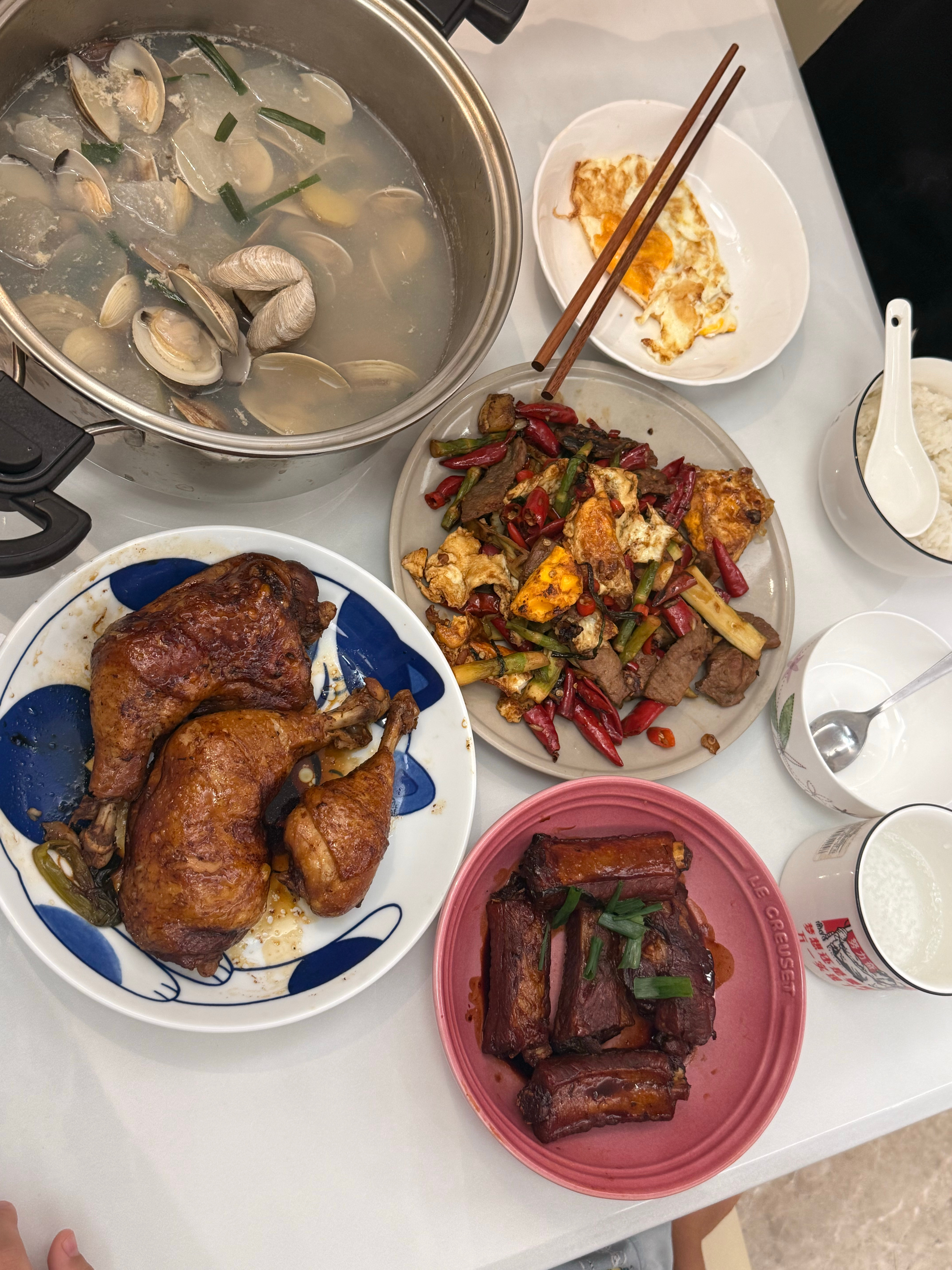 全部本人做的 想做豉油鸡 可惜不会斩鸡 做了个鸡腿 ​​​