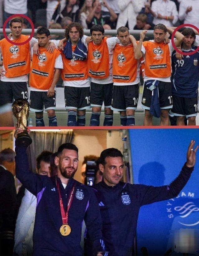 让我们回到2006年，当时莱昂内尔·斯卡洛尼和梅西在替补席上看着阿根廷在世界杯上