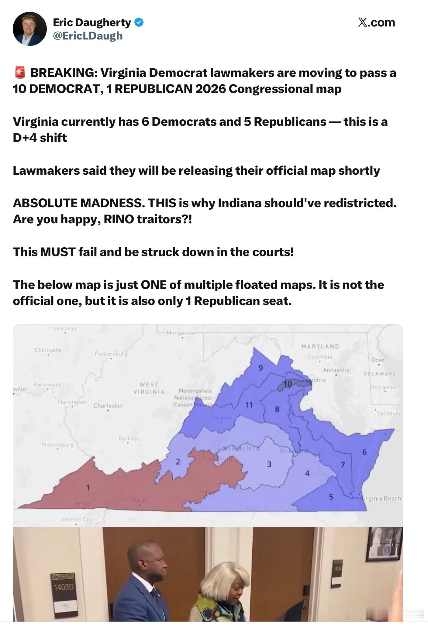 昨天，美國最高法院拒絕受理對加州州長紐森推動的國會選區重劃方案的法律挑戰，意味著