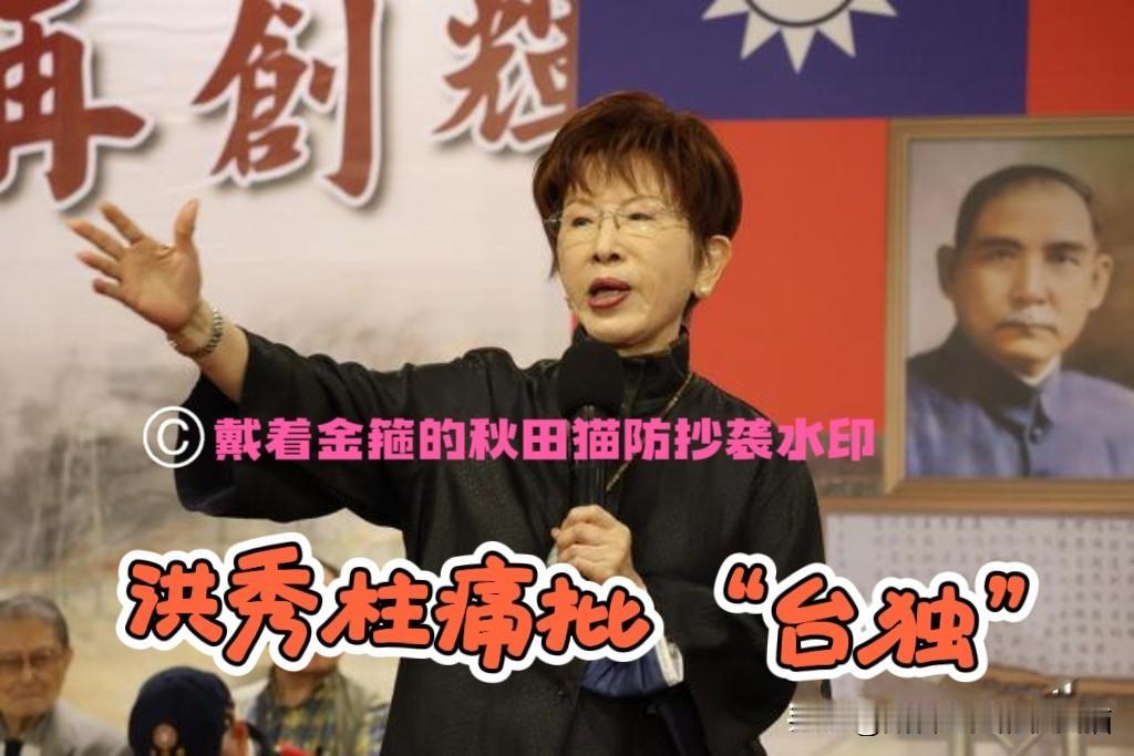 洪秀柱怒轰“台独”！她参加抗战纪念，一度哽咽痛批绿营改教程，直言3500万英魂不