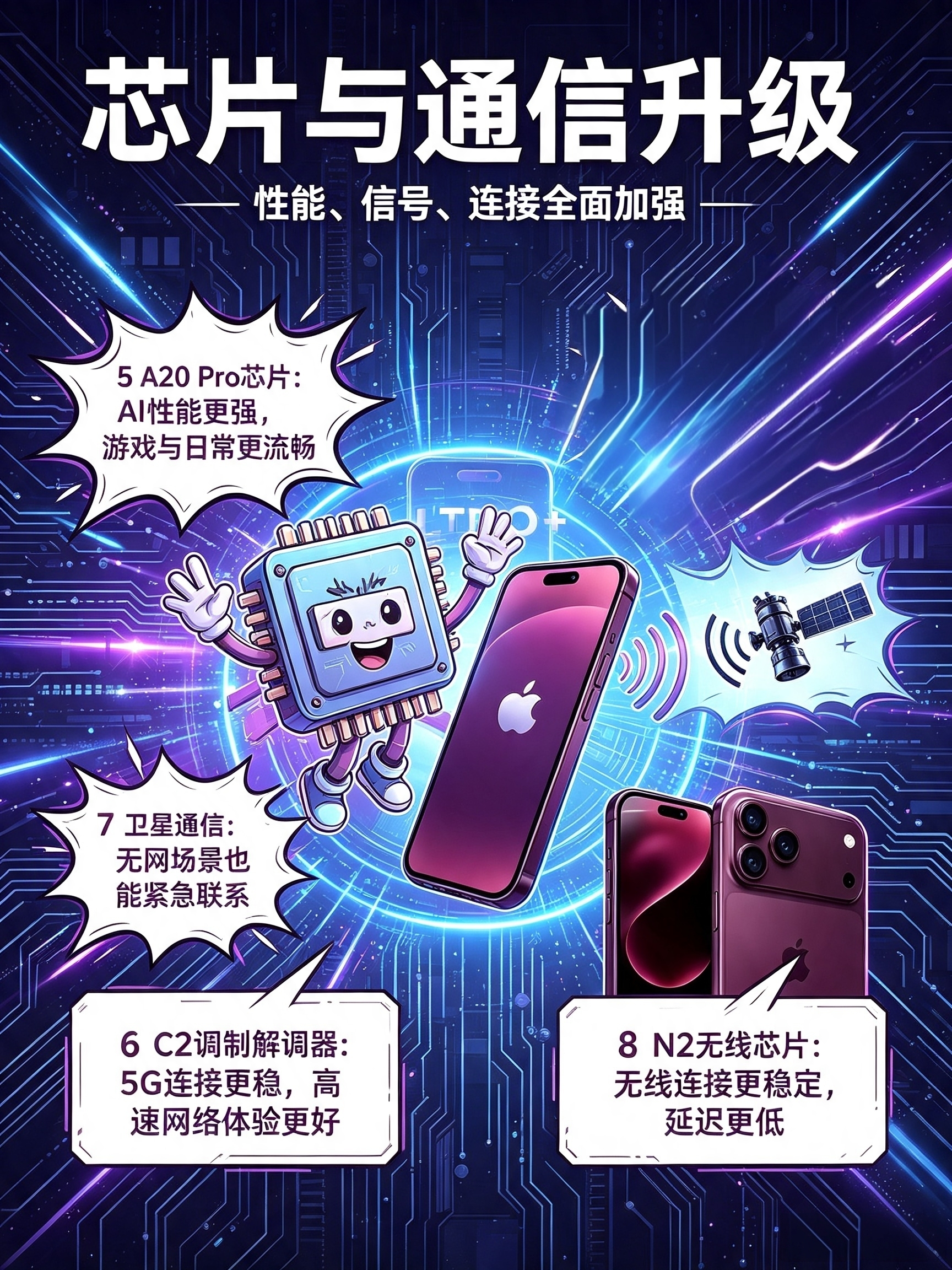 iPhone18Pro十二大升级iPhone18 Pro一共带来12项升级，整体