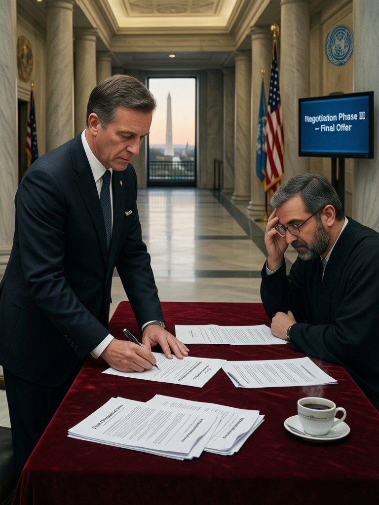 美向伊朗提出最终方案｜美伊以冲突 如果谈判桌上有一方坐姿特别强硬，那这一次坐得格