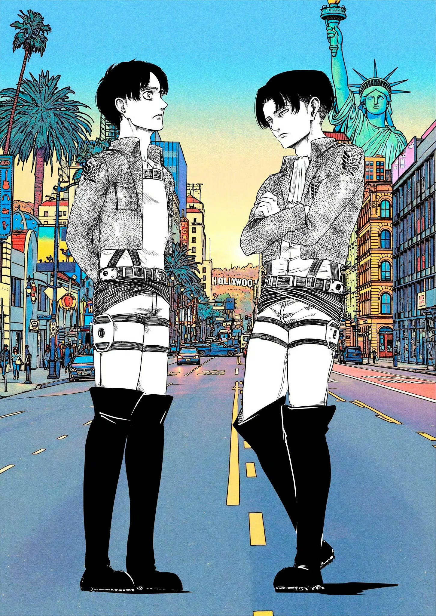 谏山创 为讲谈社快闪店「KODANSHA HOUSE 2026」新绘制的巨人艾伦