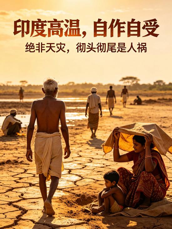 不是天灾是人祸！印度高温危机全面爆发，暗藏中国严防的大风险
 
全球极端高温正在