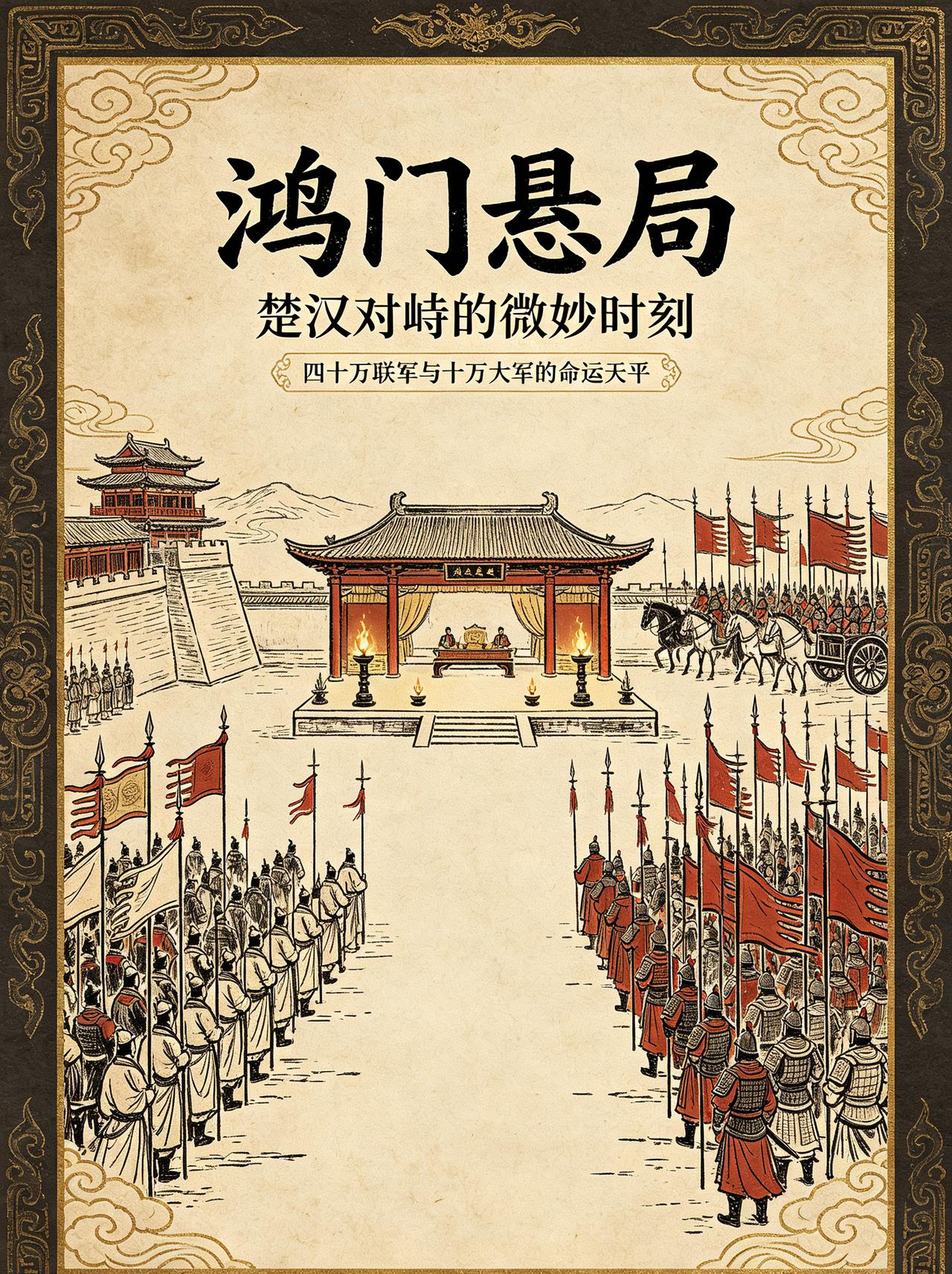 鸿门宴真实实力对比，项羽拥有5万百战虎狼之师，刘邦的1万老兄弟们也都是精锐，真要