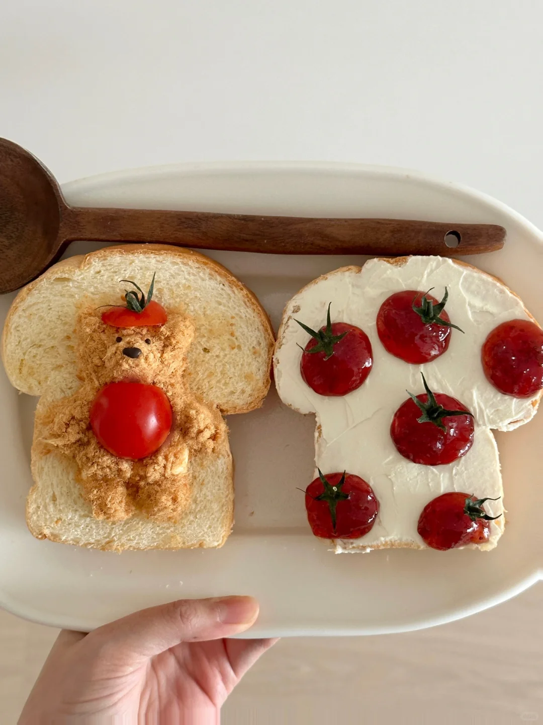 Tomato🍅bear奶油奶酪手绘吐司～
